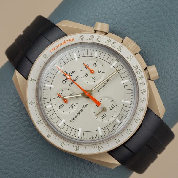 Rubber strap for Omega X Moonswatch - Grand Prix - Black - Image 6