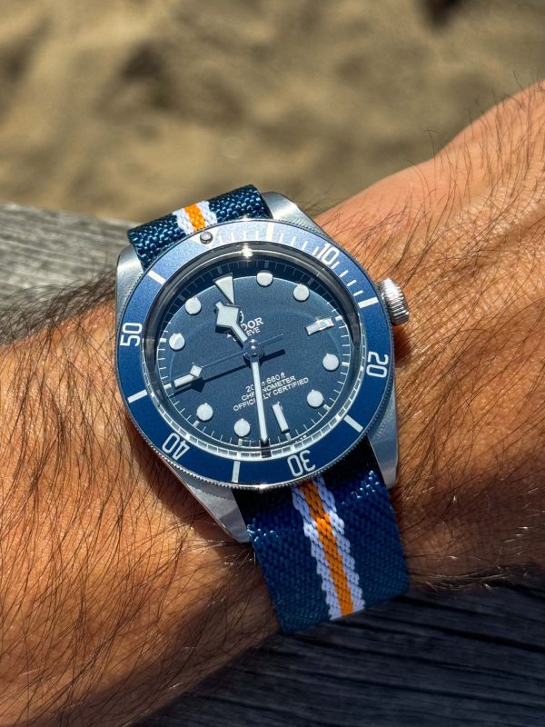 Nato Strap Single Pass - Blue Striped - Image 2