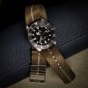 Nato Gold Striped Strap