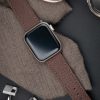 apple watch band - brown - leather strap - watch strap - epsom leather